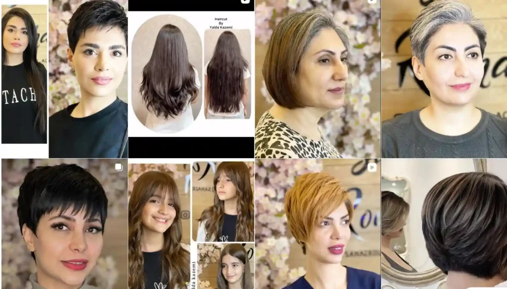 نمونه کار کوتاهی مو یلدا کاظمی