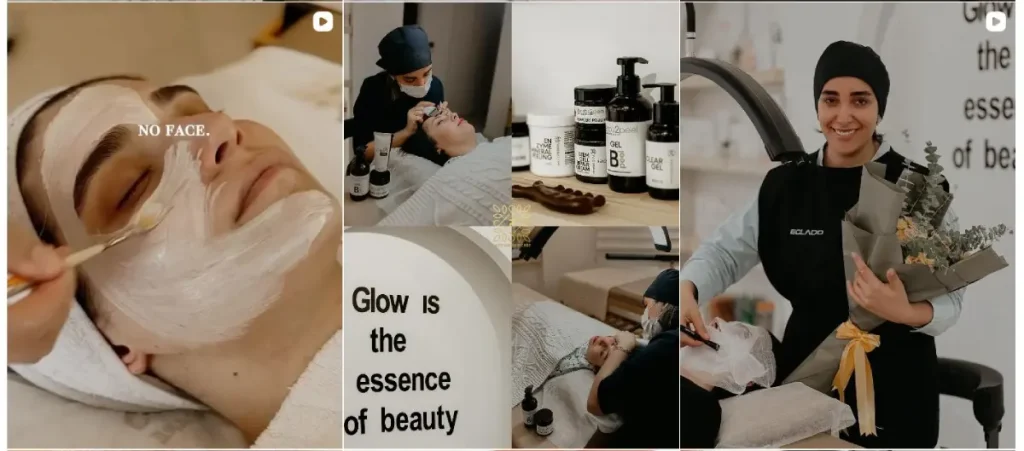 نمونه پاکسازی صورت سارا محمدی