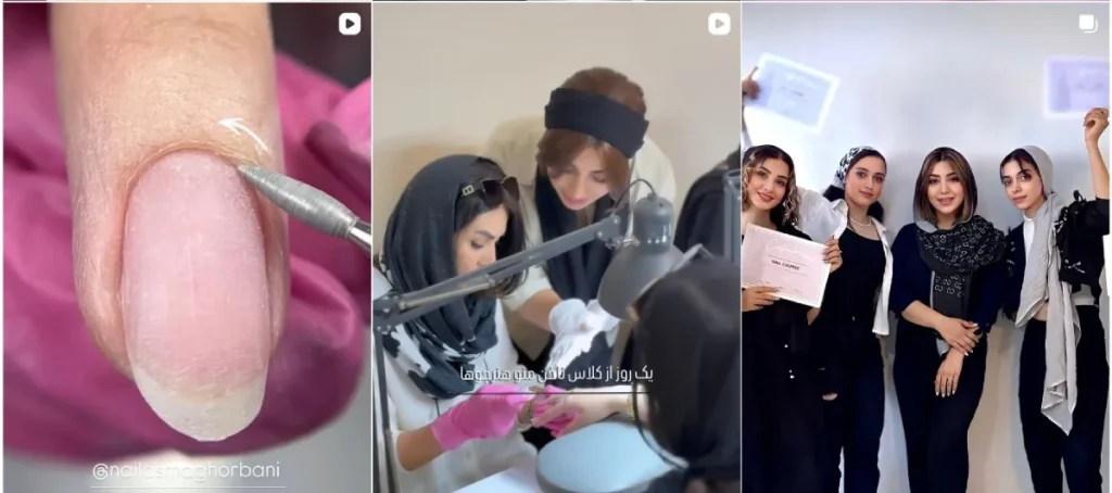 آموزش کاشت ناخن اسما قربانی